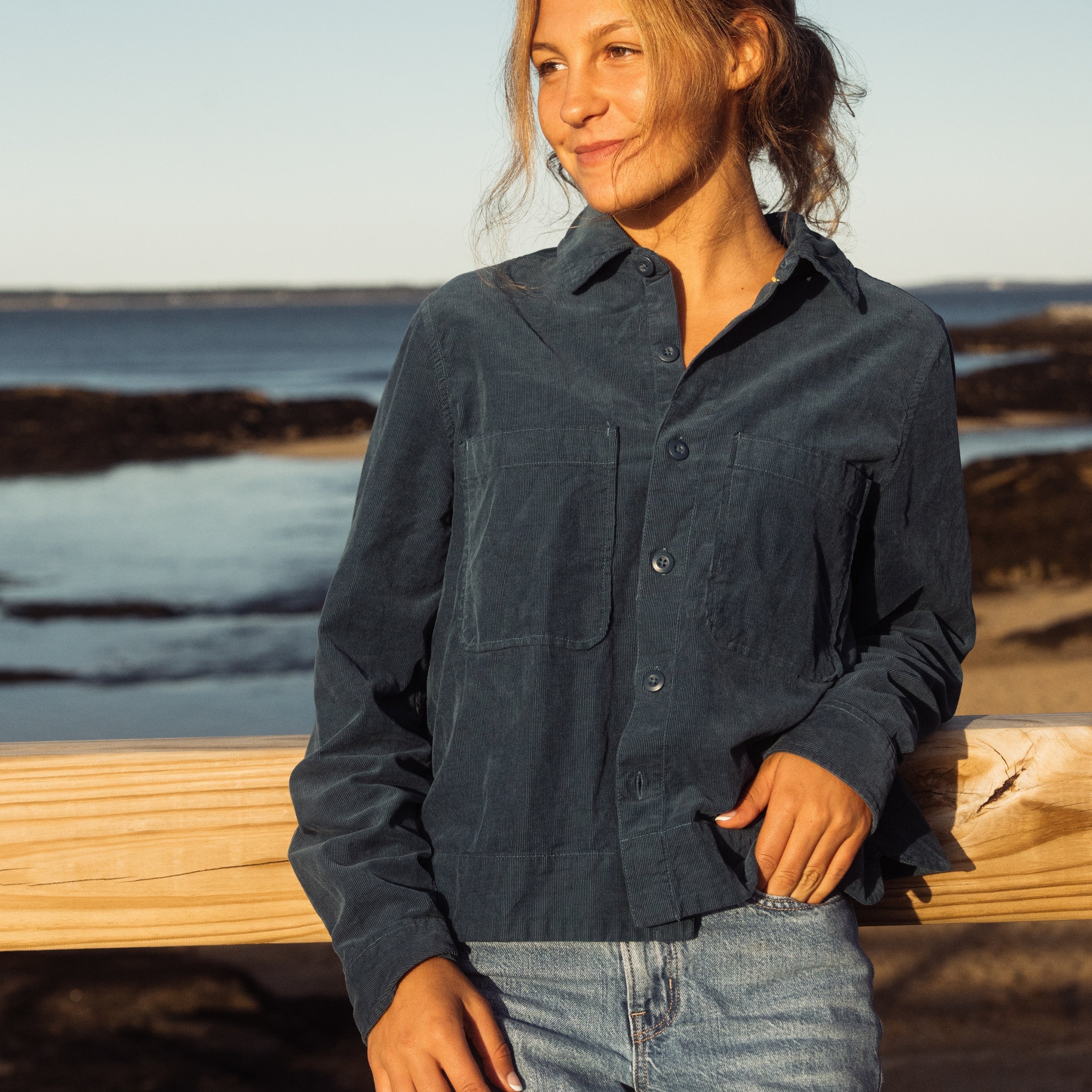 Women's Cody Cord Long Sleeve Button Up Shirt – Marsh Wear Clothing