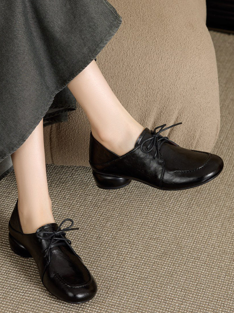 Women's Round-Toe Block Heel Loafers – view 2