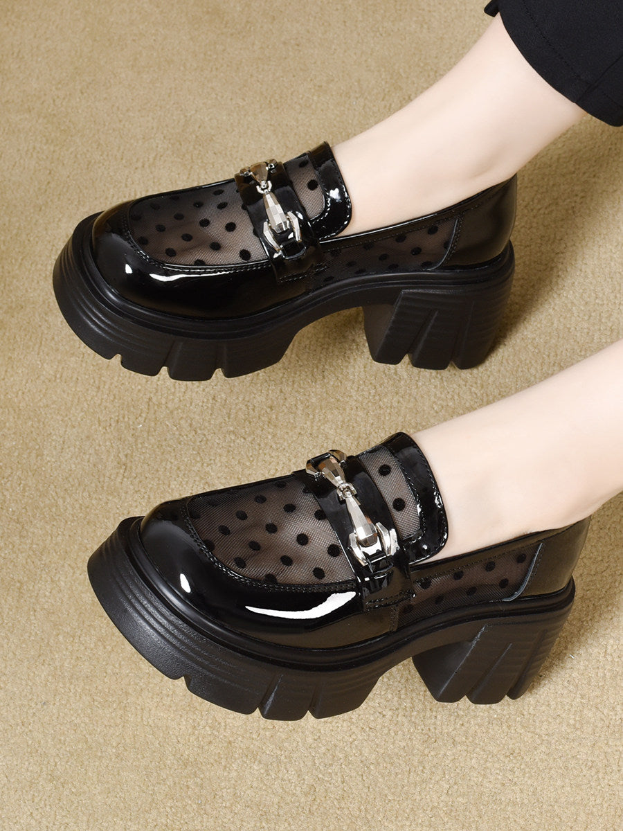 Women's Platform Patent Leather Loafers – view 2