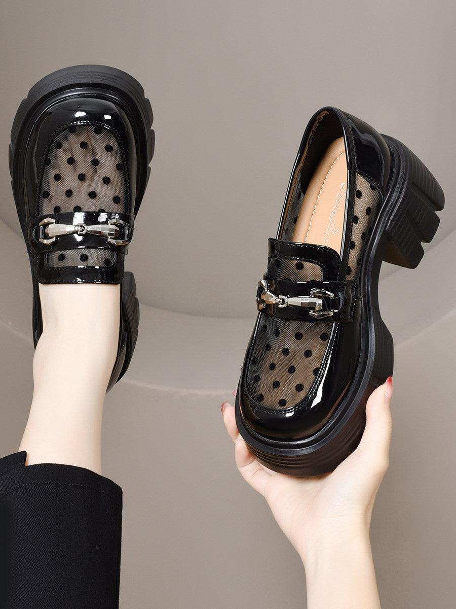 Women's Platform Patent Leather Loafers – view 3