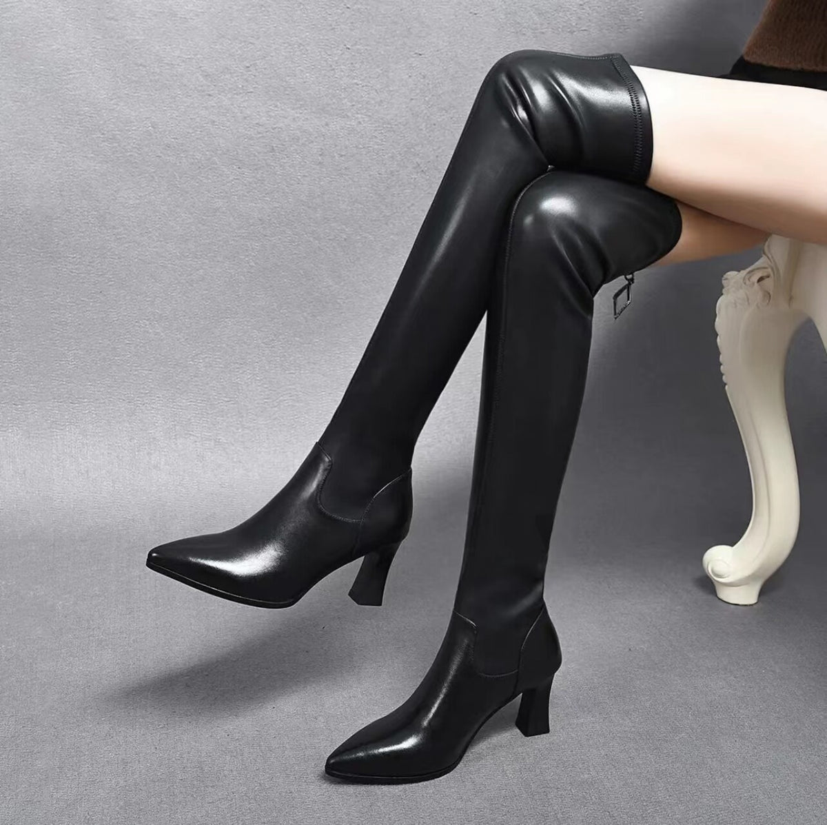 Women's Leather Tall Boots – view 3