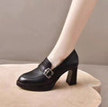 Women's Pointed-Toe Platform Block Heel Pumps – view 1