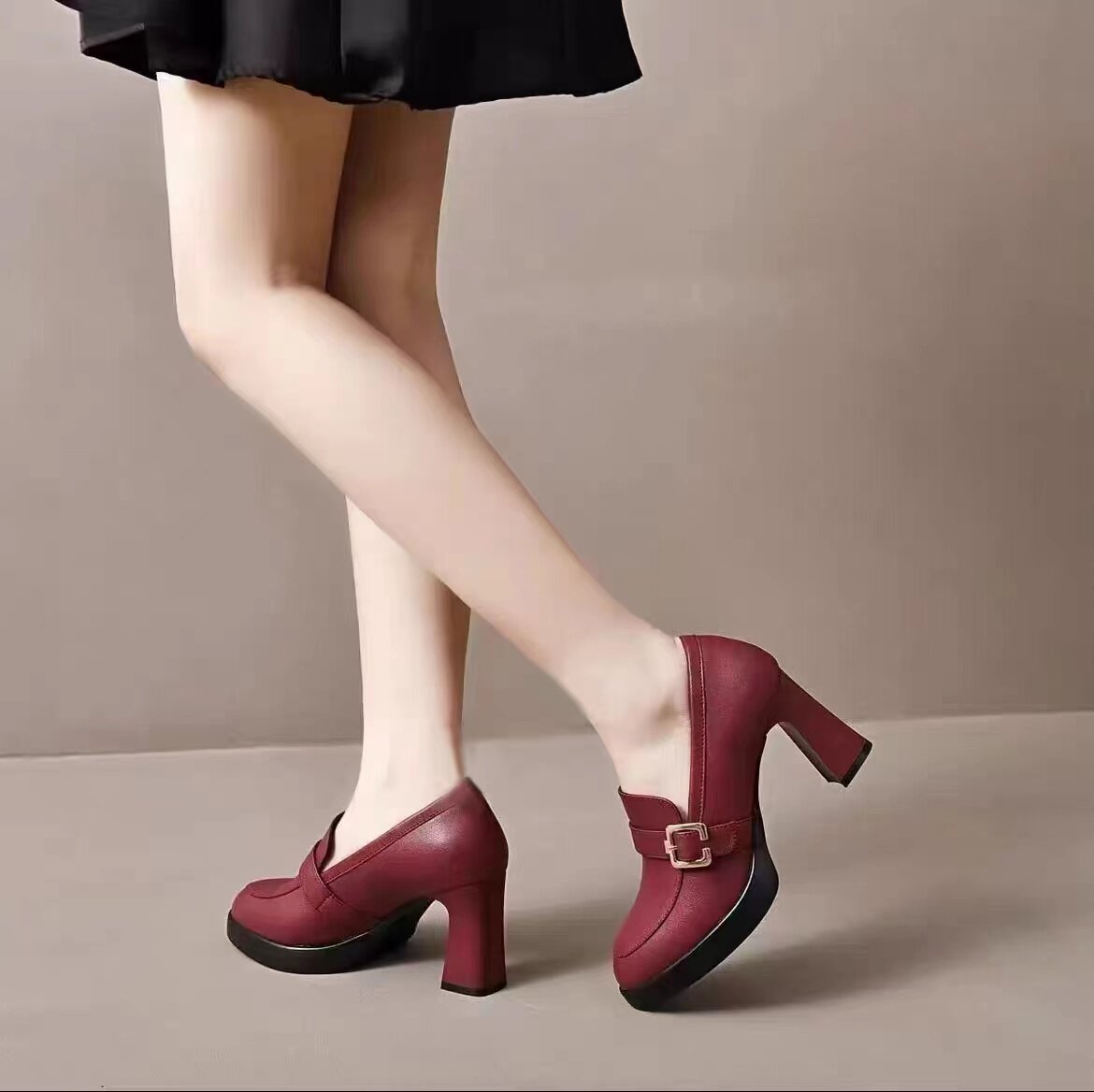 Women's Pointed-Toe Platform Block Heel Pumps – view 2