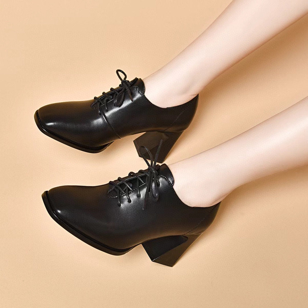 Women's Patent Leather Block Heel Pumps – view 1