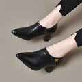 Women's Pointed-Toe Leather Pumps – view 1
