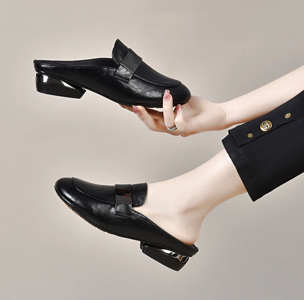 Women's Leather Mules – view 1