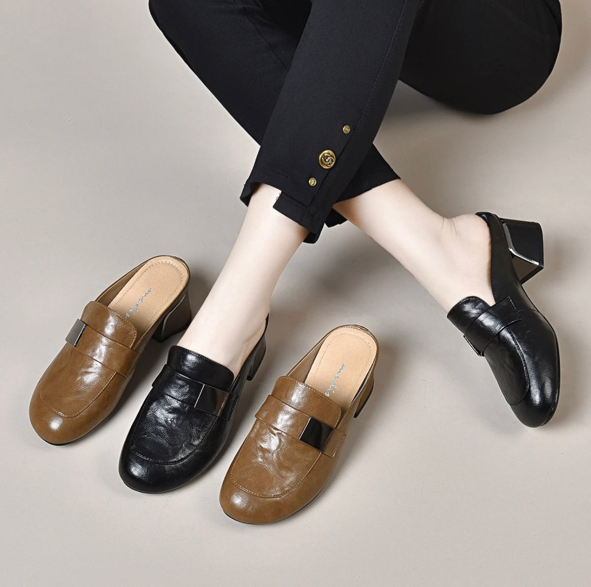 Women's Leather Mules – view 4