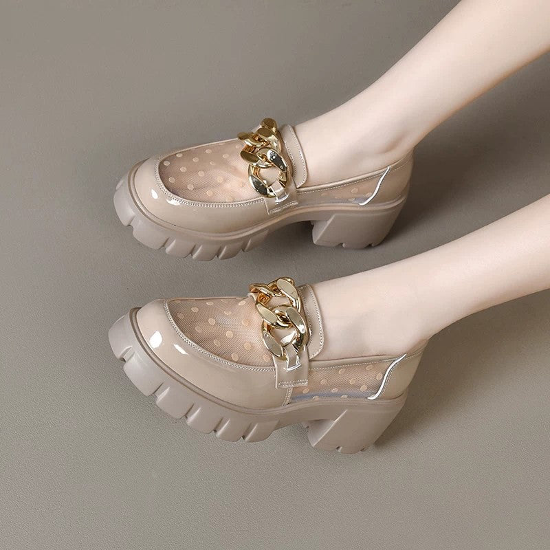 Women's Platform Patent Leather Sandals – view 1