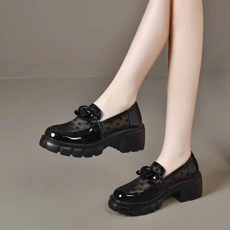 Women's Platform Patent Leather Sandals – view 3