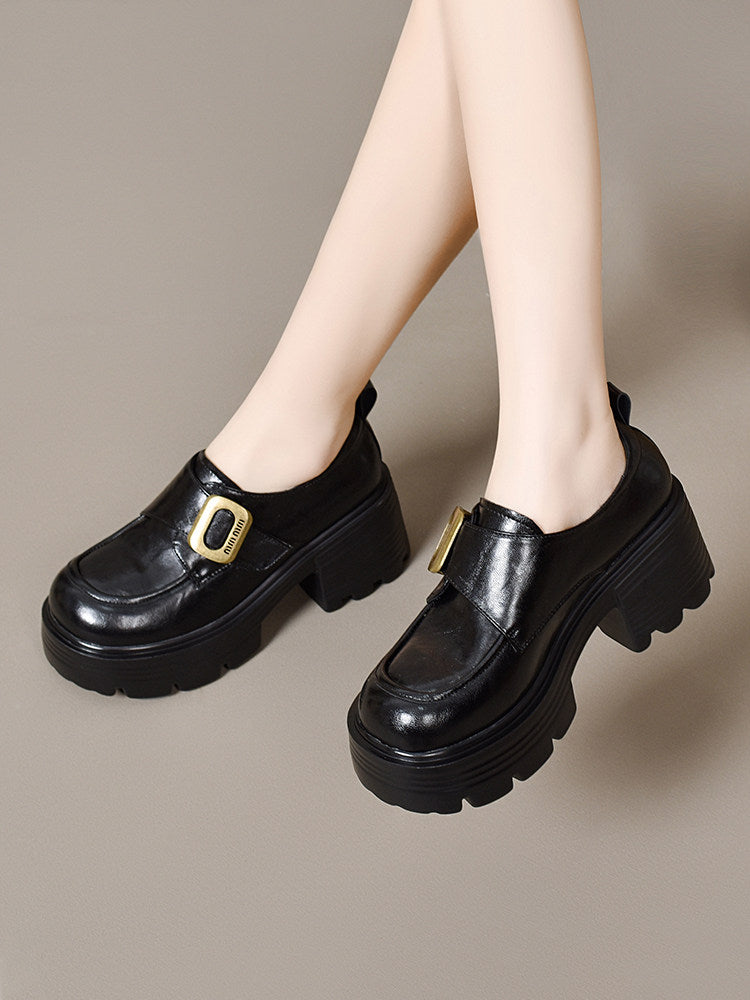 Women's Platform Leather Pumps – view 3