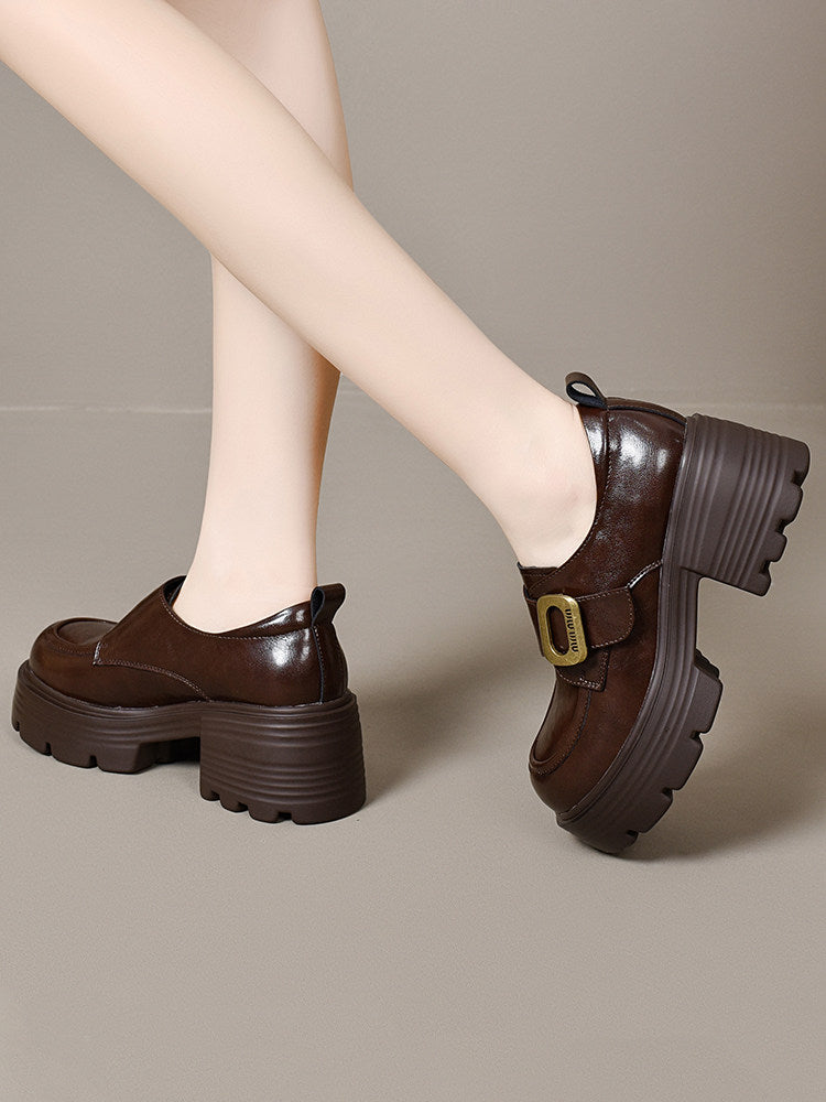 Women's Platform Leather Pumps – view 4