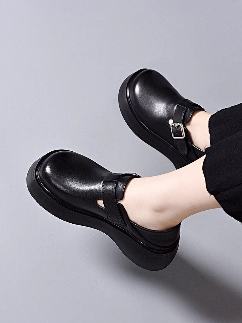 Women's Platform Leather Loafers – view 2
