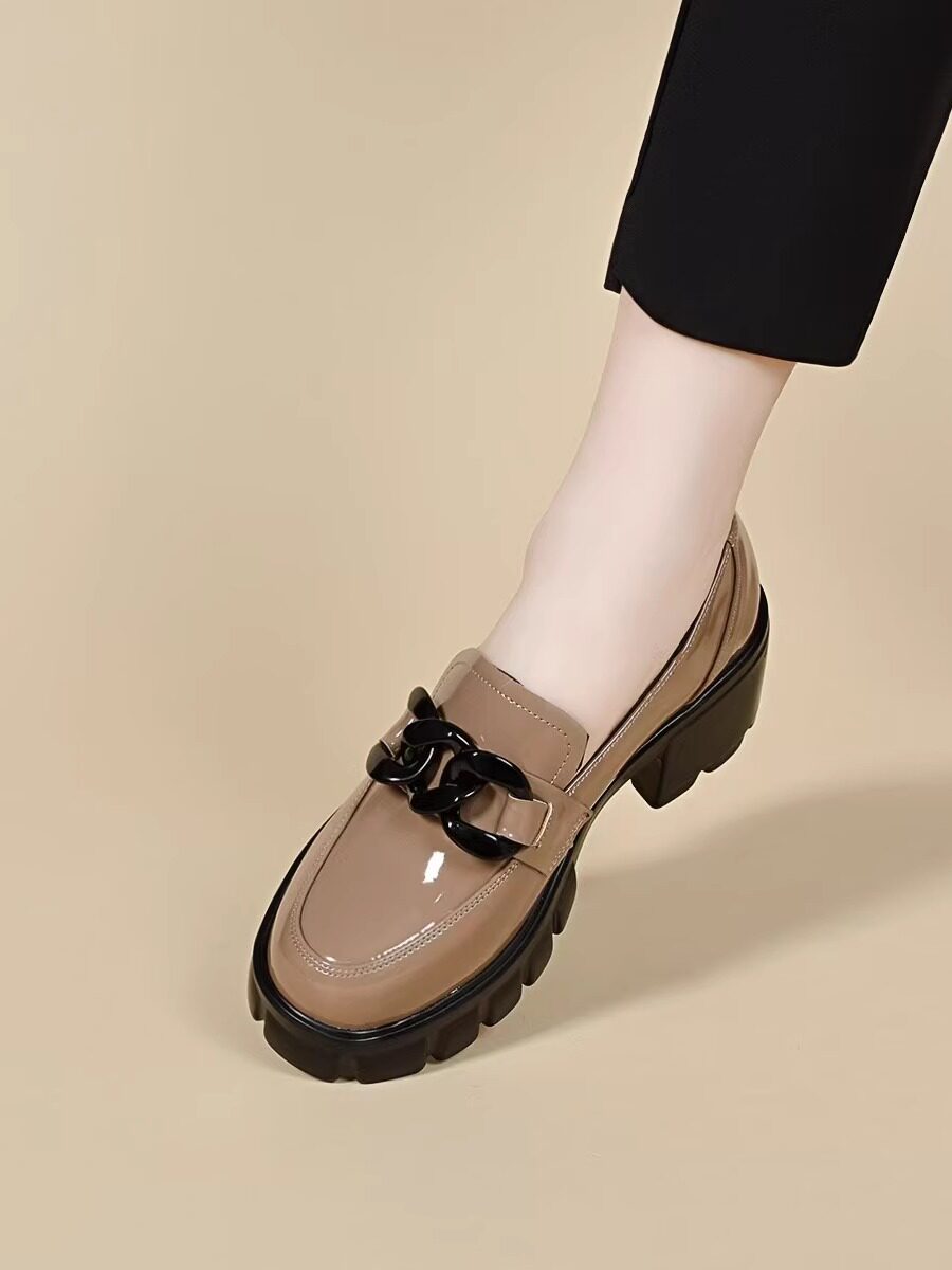 Women's Platform Patent Leather Loafers – view 2