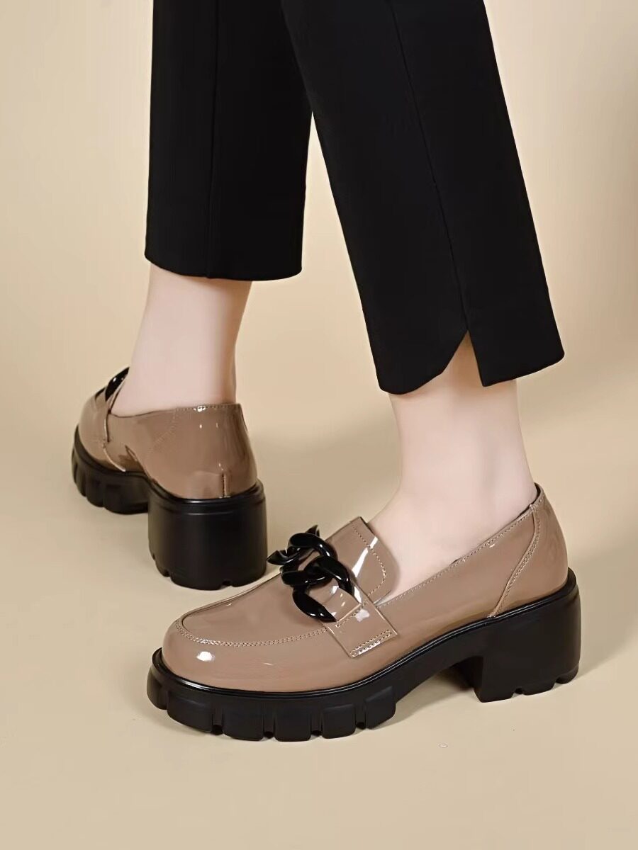 Women's Platform Patent Leather Loafers – view 4