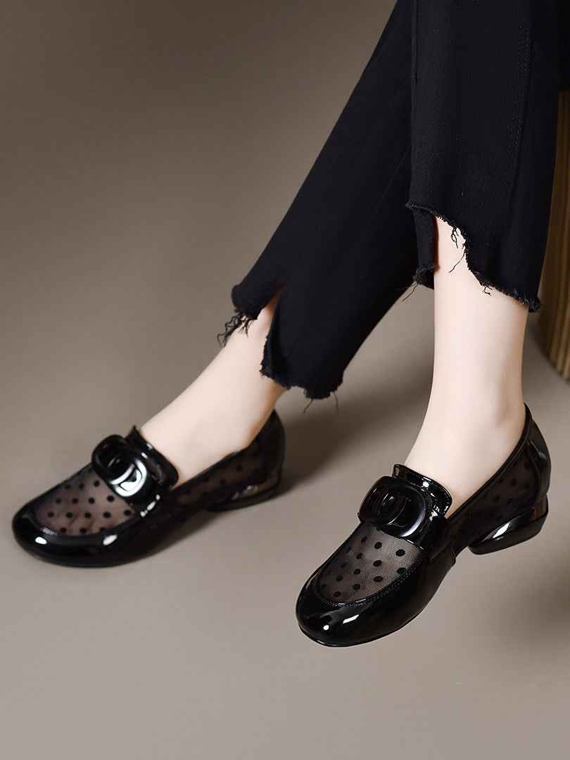 Women's Leather Block Heel Sandals – view 3