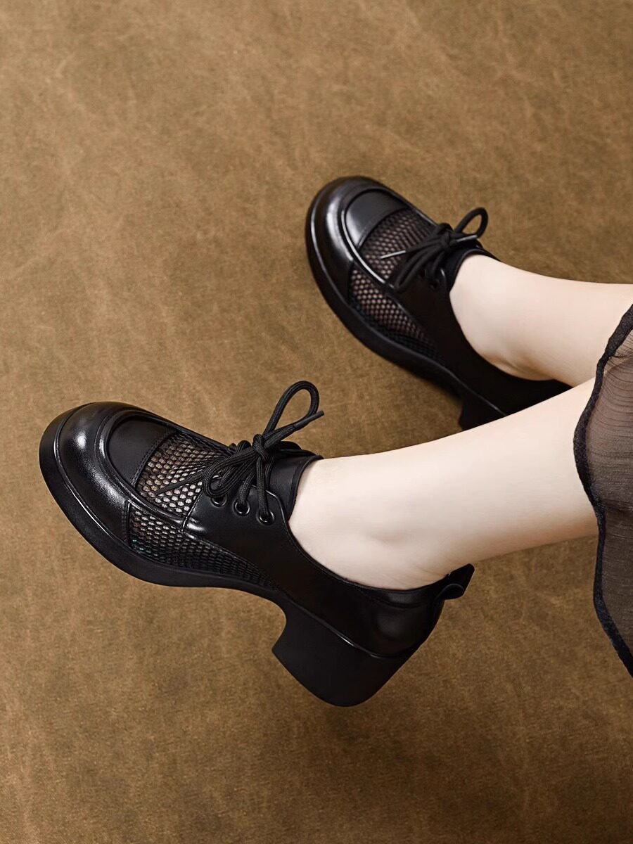 Women's Platform Leather Loafers – view 1