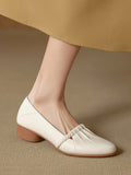 Women's Pointed-Toe Leather Loafers – view 1